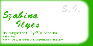 szabina ilyes business card